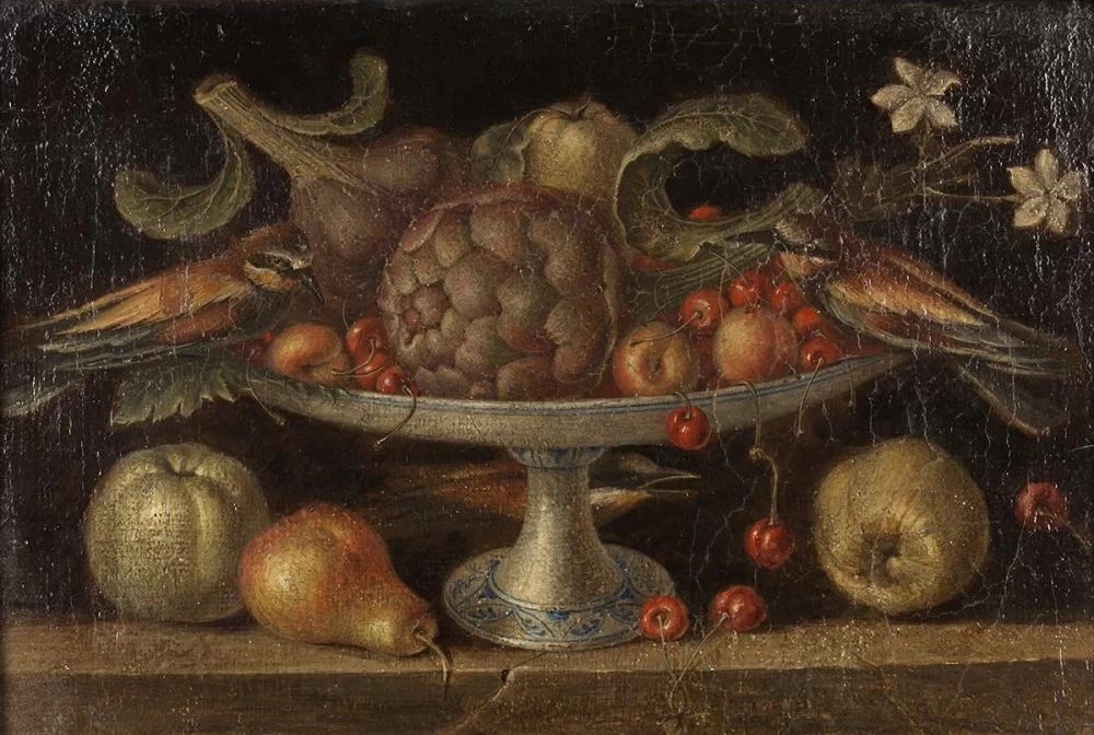 Orsola Caccia-90-Natura morta con un carciofo